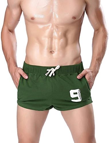Men's Pants Underwear Janstom Brand Green Athletic Running Tights With Sexy Style For Men