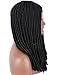 Kalyss 100% Hand Braided Dreadlocks Braids Hair Wigs for Black Women Lightweight Long Rolls Twist Braided Premium Japanese Synthetic Wigs