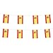 LoveVC 100 Feet Small Mini Spain Spanish Flags Banner String,Decorations Supplies for Spanish Theme Party Celebration Events