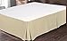 Utopia Bedding Full Bed Skirt - Soft Quadruple Pleated Ruffle - Easy Fit with 16 Inch Tailored Drop - Hotel Quality, Shrinkage and Fade Resistant (Full, Beige)
