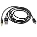 Niceeshop(tm) Black 4 Ft Micro USB to a Male Data Charger Cable with 3.5mm Audio Aux Cable for Sumsung