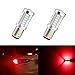 Extremely Bright 1157 7528 LED BAY15 Bulb Brake Light Bulbs 33 SMD Brilliant Red Tail Lights Stop Lamp with Projector Lens Replacement 2pcs