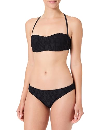 Emporio Armani Woman 3D Bold Logo Bandeau Bikini Black M