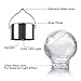 Torjim Hanging Solar Lights - 4 Pack White LED Solar Crackle Glass Ball Lights, Waterproof Outdoor Lanterns with Handle for Patio, Garden, Tree, Holiday Decoration