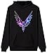 Womens Maverick Logo hoodie Logan Paul and Jake Paul Sweatshirt Parrot Logo Pullover Black