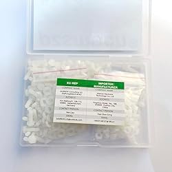 Pzsmocn 300 Pieces/100 Sets M3*10 mm Plastic White