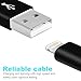 Lightning Cable,Auideas [3 Pack] iPhone Charger to USB Syncing and Charging Cable Data Nylon Braided Cord Charger for iPhone 8/8 Plus7/7 Plus/6/6 Plus/6s/6s Plus/5/5s/5c/SE(Black).