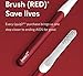 Quip Metal Electric Toothbrush - Electric Brush and Travel Cover Mount - (Product RED) - Frustration Free Packaging