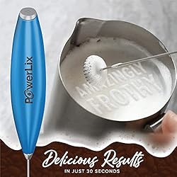 PowerLix Milk Frother Handheld Battery Operated