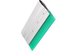 SEIWEI Aluminum Screen Printing Squeegee, 75 Durometer Ink Squeegee Scraper for Screen Printing, Size 20cm Square Cut Blade