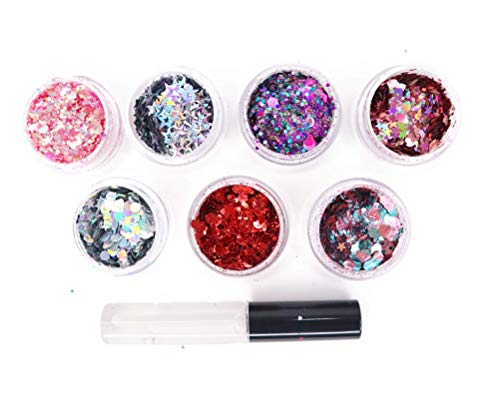 35 Grams âœ® Chunky Cosmetic Glitter âœ® Festival Rave Beauty Makeup Face Body Nail âœ® (Multi-Color) â€¦