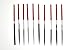 SE 73810DF 10-Piece Mini Diamond Needle File Set, 150 Grit - Assorted Shapes, 3-1/4