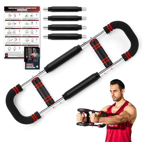 Twister Armtrainer, 13-54kg Verstellbarer Brusttrainer Männer & Frauen