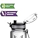 Super Sparrow Sports Water Bottle Multi-Size BPA Free & Eco-Friendly Tritan Co-Polyester Plastic - Fast Water Flow, Flip Top, Opens with 1-Click