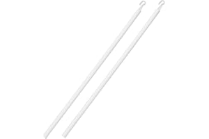 FAZANWEY 24 Inch Horizontal Window Blind Wand Replacement with Hook Plastic Spliceable Vertical Blinds Rod Replacement Blinds Stick Replacement