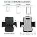 Bestfy Universal Air Vent Holder Cradle Car Mount for iPhone X/8/8 plus/7/7 plus/6s/6s Plus/Samsung Galaxy S8/ S8 plus/S7/S7 Edge/LG/Nexus/Sony/and More (2.2''-3.7'')