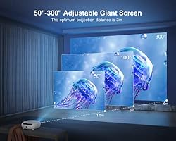 4K Projector with WiFi and Bluetooth 5.2, WiMiUS