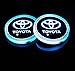 Sparkle-um LED Car Cup Holder Lights for Toyota, 7 Colors Changing USB Charging Mat Luminescent Cup Pad, LED Interior Atmosphere Lamp（2pcs）