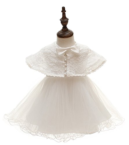 Snowskite Baby Girl Dress Christening Baptism Special Occasion Dress Ivory 12-15 months