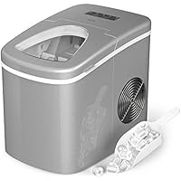 hOmeLabs Portable Ice Maker Machine for Countertop - Makes 26 lbs of Ice per 24 hours - Ice Cubes ready in 8 Minutes…