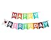 It's Party Time: Happy Birthday Banner - Perfect Birthday Decorations for All Ages with Set of 8 Tissue Paper Honeycomb Balls