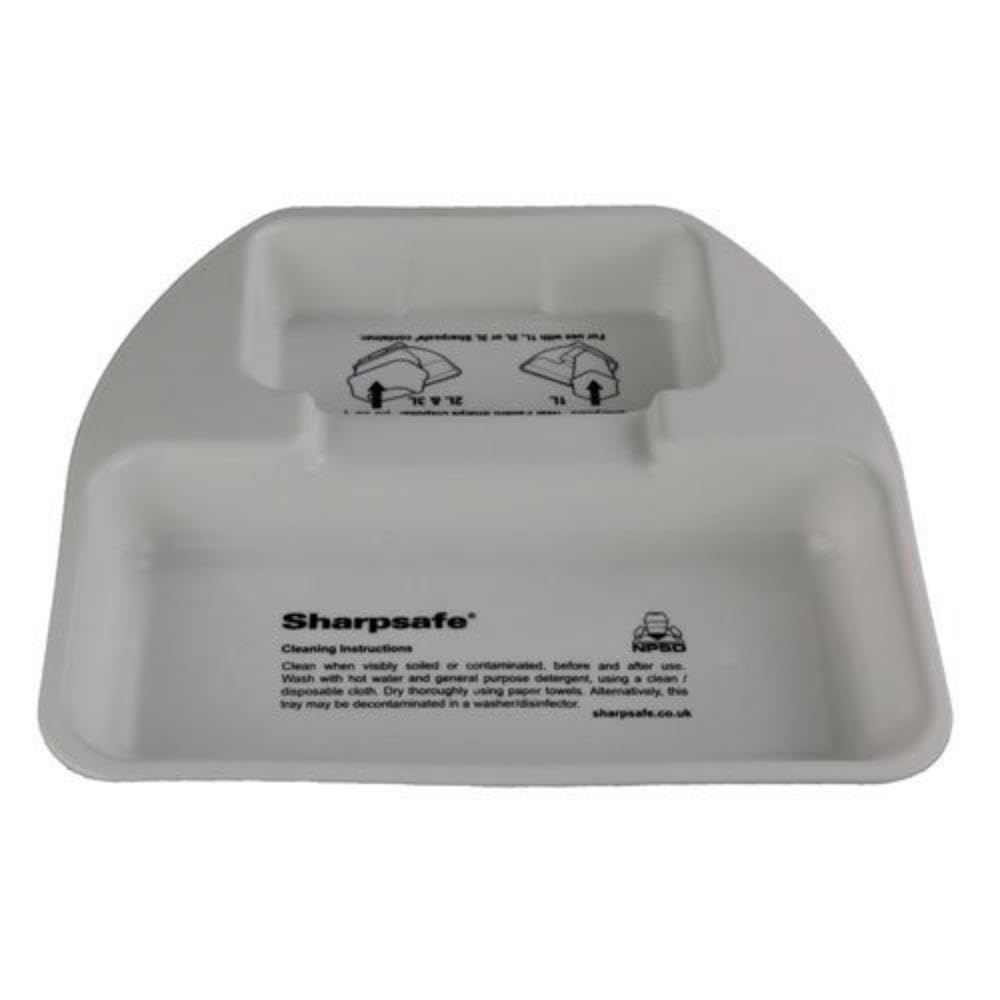 Frontier 43000000 Sharps Disposal Bin Tray, Fits 1 L and 2 L Bins