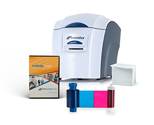 Complete ID Card Printer Bundle: Magicard Pronto ID Printer, SoftBadge Creator ID Software &amp; ID Supplies