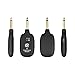 ammoon UHF Guitar Wireless System Transmitter Receiver Built-in Rechargeable Lithium Battery Max. 50M Transmission Range for Electric Guitar Bass