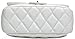 ILISHOP Women's Fashion Shoulder Bag Quilting Chain Cross Korean Ladies Handbag (White)