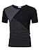 MrWonder Men's Casual Slim Fit Short Sleeve Color Block T shirt Contrast Color Shirts