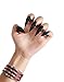 Bundle Monster 5pc Women Girls Retro Cool Fashion Popular Finger Nail Ring Punk - Black Rhinestone Claw Design - Set 2