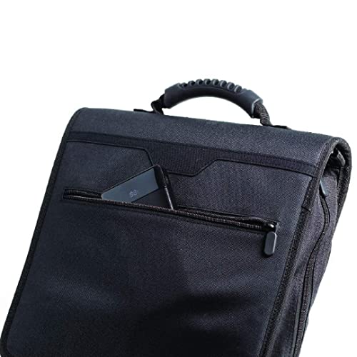 Gearilla Large 3 Ring Binder with Zipper 3" Blacked Out, ORing, Ultra Rugged and Durable