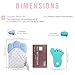 Prohapi Silicone Baby Teething Mitten, Self-Soothing Teether & Teething Pain Relief Toy Glove Plus Hygienic Travel Storage Pouch - Natural Remedy for Infant & Toddlers 3-6 Months (Blue 2-Pack)