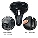 Pedal To The Medal Bike Seat - Most Comfortable Bicycle Seat for Women -Comfort Stationary Bike Seat Cushion, Spin Bike, Road Bike, or Mountain Bike Saddle - Water and Dust Resistant Cover (Black)