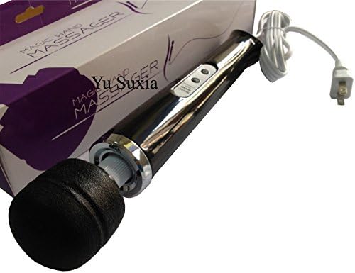 Black Massager Wand 10 Speed Motor Ultra Powerful Wand Massager Vibrator Neck &amp; Shoulder Massager