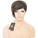 VRZ Short Human Hair Wigs Cute Pixie Cut Wigs Medium Cap Size Natural Color (XJK)