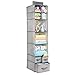 mDesign Fabric Hanging Organizer - Closet Rod Storage - 7 Shelves/3 Drawers for Baby Nursery Bedroom Organization - Hold Clothes, Linens, Toys, Accessories - Lido Collection - 2 Pack - Gray