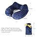 MLVOC Inflatable Travel Pillow, Breathable & Comfortable U-Shape Neck Pillow for Airplanes Travel Car (New BLUE1)