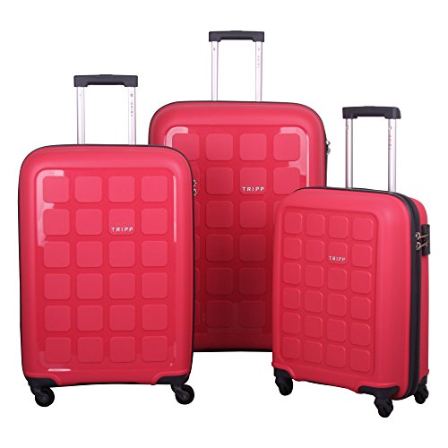 tripp raspberry cabin suitcase