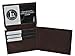 Boys Slim Compact Flap Id and Coin Pocket Bifold Wallet (Dark Brown)