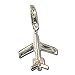 SilberDream Charm airplane 925 Sterling Silver Pendant Lobster Clasp FC3043