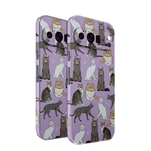 2 Pack of Phone Skins for Google Pixel 10 Pro XL - Cat Chaos| Protective Vinyl…