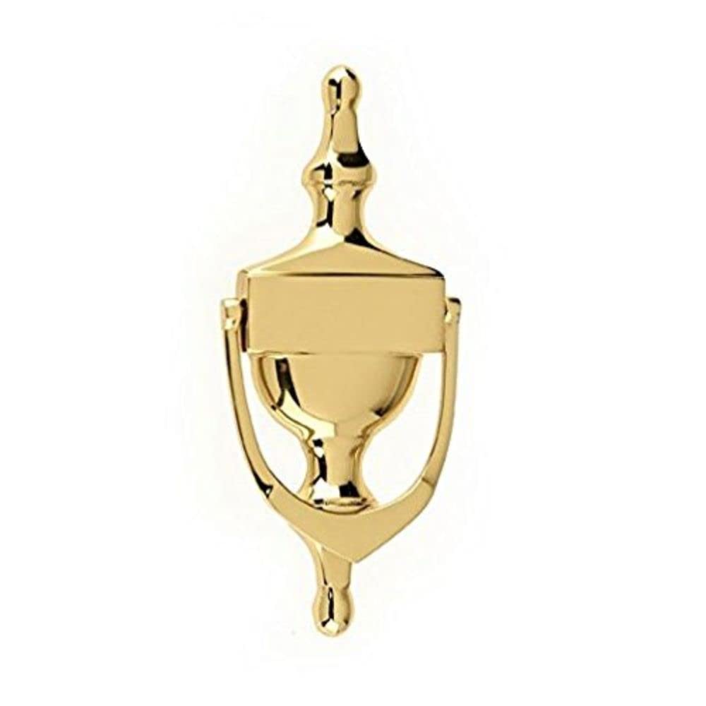 Merriway BH04341 Polished and Lacquered Brass Door Knocker Victorian Urn Style, 150 mm, 6 inch