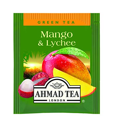 Ahmad Tea Lychee Grüner Tee mit MangoLychee-Geschmack, Mango, 40g (20 Teebeutel) – Bild 4