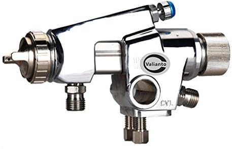 Valianto WA100 Pressure Feed Automatic Spray Gun Silver Nozzle Size 1.5mm