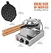 TOP Version Puffle Waffle Maker Professional Rotated Nonstick (Grill/Oven for Cooking Puff, Hong Kong Style, Egg, QQ, Muffin, Cake Eggettes and Belgian Bubble Waffles) (MANUAL 220V)