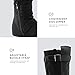 DailyShoes Women's Mid Calf Slouch Hidden Wedge Comfortable Slip On Round Toe Flat Heel Knee High Boots