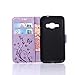 Harryshell J1 2016 Case, Galaxy Amp 2 Case, Galaxy Express 3 /Luna Case, (TM) Flower PU Wallet Leather Protective Case Cover with Card Slots for Samsung Galaxy J1 2016/ Amp 2/Express 3/Luna