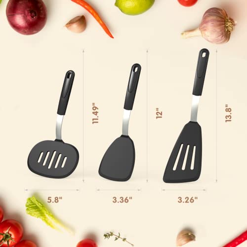 2022 Upgraded Spatula Silicone Heat Resistant, GEEKHOM Silicone
