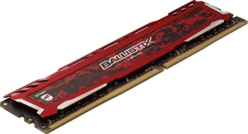 Crucial Ballistix Sport LT 3000 MHz DDR4 DRAM Desktop Gaming Memory Single 16GB CL15 BLS16G4D30AESE (Red)